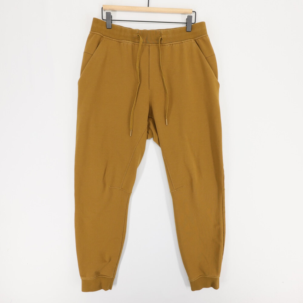 Lululemon City Sweat Joggers Mens L Brown French Terry Tapered Sweatpants